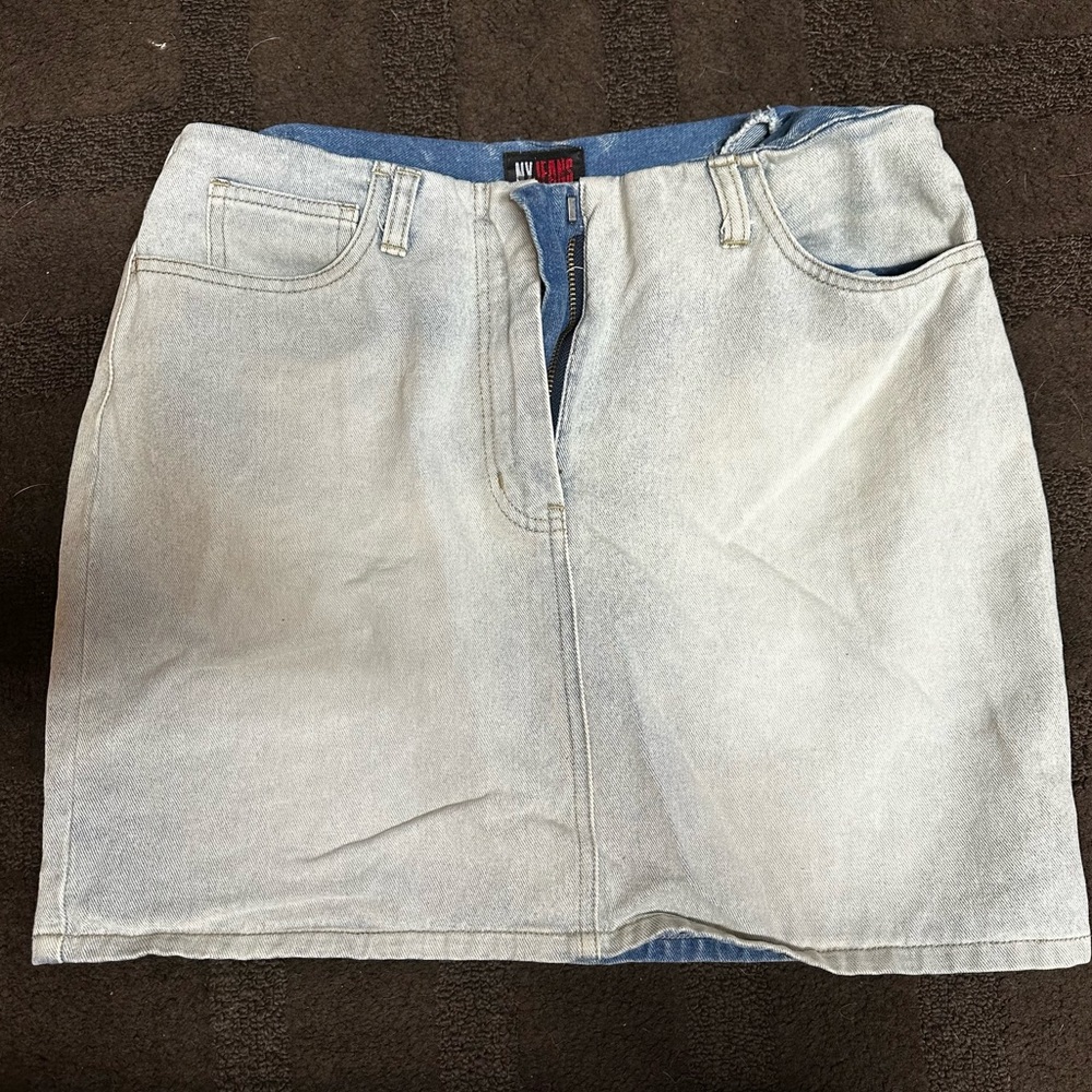 new york and company jean skirt size 8